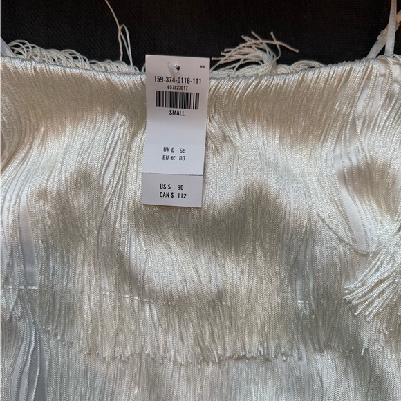Abercrombie & Fitch Fringe Mini Dress SKU: 657523017 white - S - Picture 4 of 6